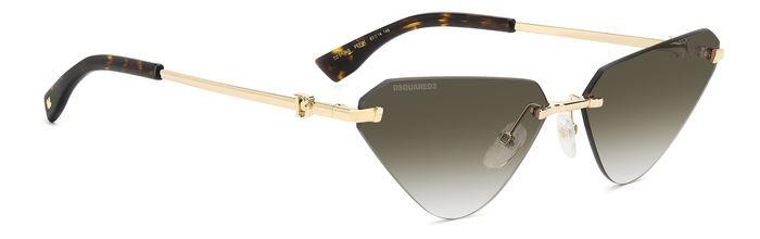 Occhiali da sole Dsquared2 D2 0108/S 206531 (PEF 9K) forma irregolare 