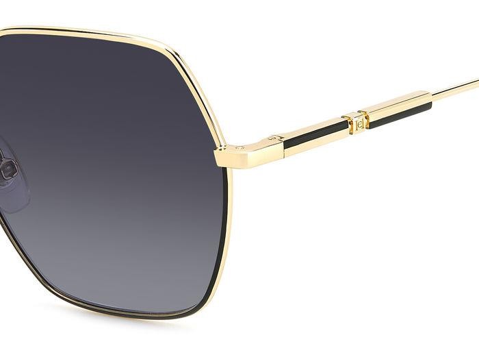 Occhiali da sole Carolina Herrera Her 0183/S 206533 (RHL 9O) colore gold black_ forma geometrico lenti dark grey shaded