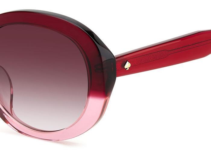 Sonnenbrillen Kate Spade Avah/F 206545 (92Y 3X) farbe red pink form rund gläser pink doubleshade