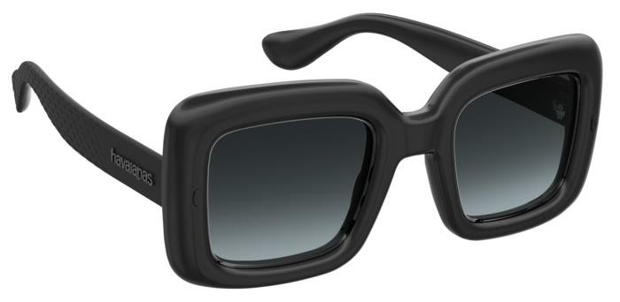 Sonnenbrillen Havaianas Lagoinha 206601 (807 9O) farbe black form quadratisch gläser dark grey shaded