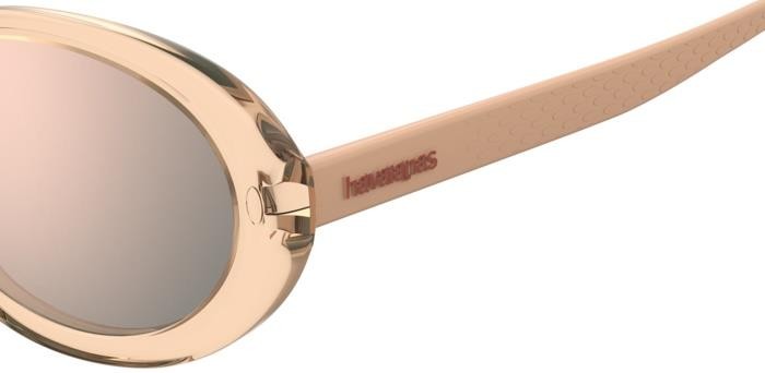 Sonnenbrillen Havaianas Calhetas 206603 (9R6 0J) farbe salmon form oval gläser rosegold multilayer