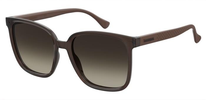 Sonnenbrillen Havaianas Atins 206605 (09Q HA) farbe brown form quadratisch gläser brown shaded