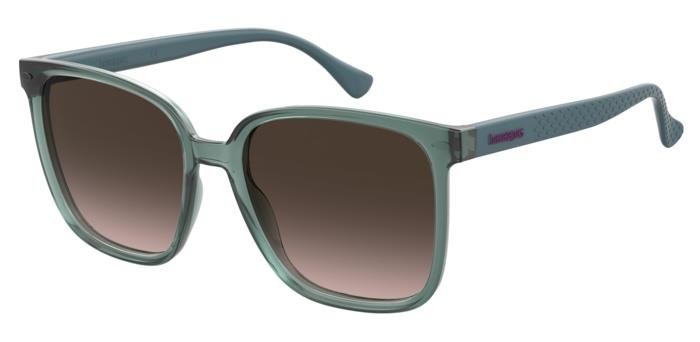 Sonnenbrillen Havaianas Atins 206605 (1ED HA) farbe green form quadratisch gläser brown shaded