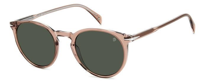 Sunglasses David Beckham Db 1139/S 206606 (8XO QT) color pink crystal shape pantos lenses green