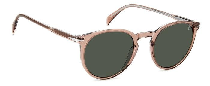 Sunglasses David Beckham Db 1139/S 206606 (8XO QT) color pink crystal shape pantos lenses green