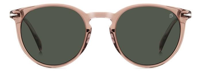 Sunglasses David Beckham Db 1139/S 206606 (8XO QT) color pink crystal shape pantos lenses green