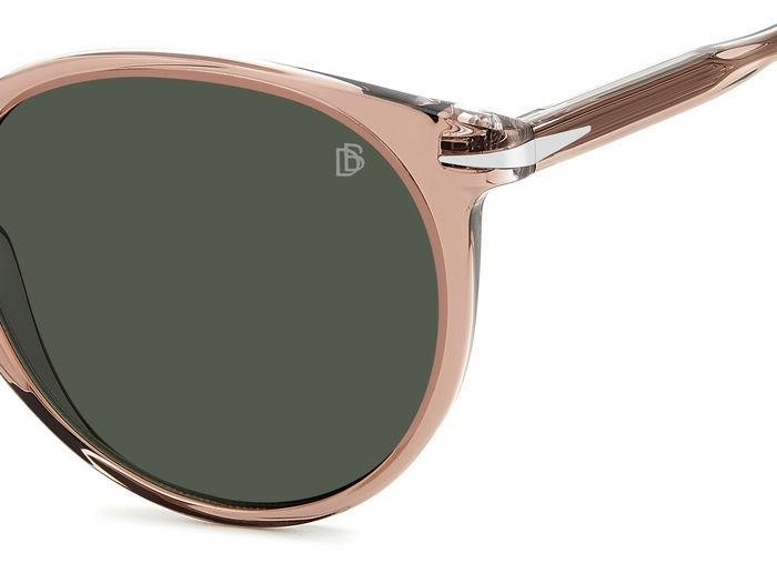 Sunglasses David Beckham Db 1139/S 206606 (8XO QT) color pink crystal shape pantos lenses green