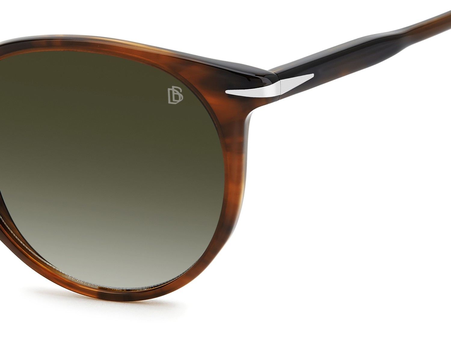 Occhiali da sole David Beckham Db 1139/S 206606 EX4 9K colore brown horn forma pantos lenti green shaded