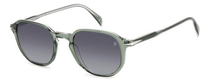 Sunglasses David Beckham Db 1140/S 206607 (B59 9O) color green crystal shape geometric lenses dark grey shaded