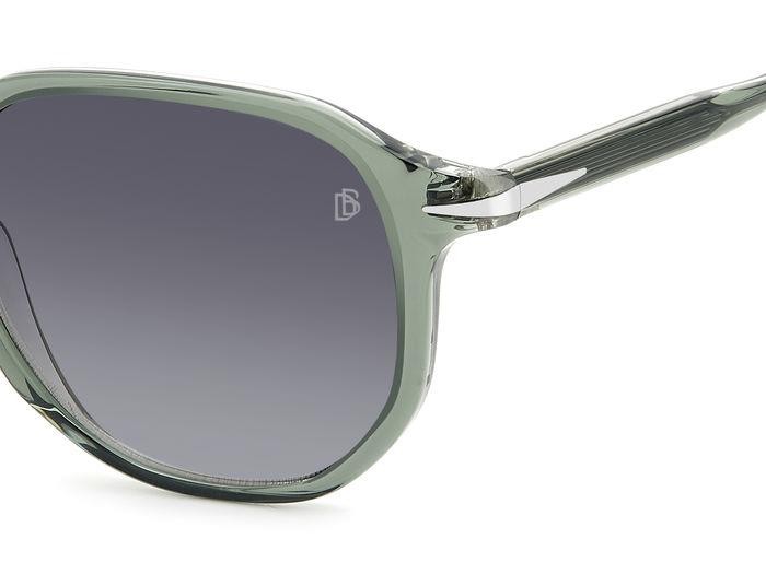 Sunglasses David Beckham Db 1140/S 206607 (B59 9O) color green crystal shape geometric lenses dark grey shaded