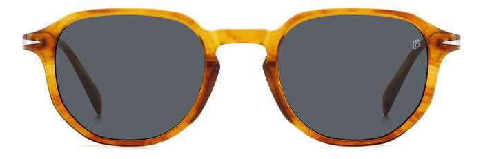 Sonnenbrillen David Beckham Db 1140/S 206607 (KVI IR) farbe striped brown form geometrisch gläser grey