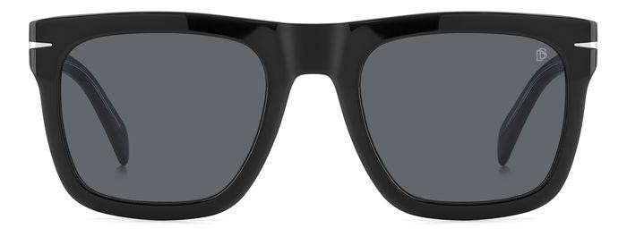 Sunglasses David Beckham Db 7000/S FLAT 206608 (7C5 IR) color black crystal shape square lenses grey