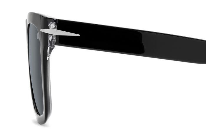 Sunglasses David Beckham Db 7000/S FLAT 206608 (7C5 IR) color black crystal shape square lenses grey