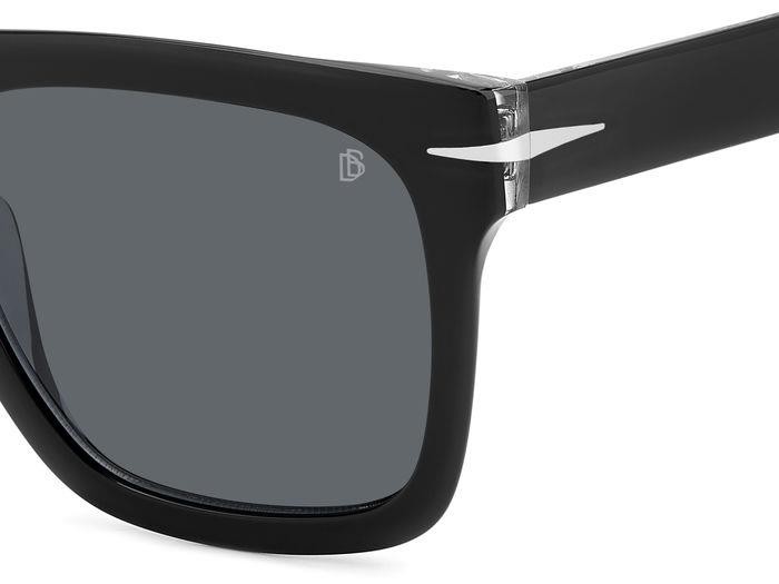 Sunglasses David Beckham Db 7000/S FLAT 206608 (7C5 IR) color black crystal shape square lenses grey