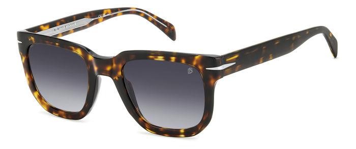 Sonnenbrillen David Beckham Db 7118/S 206610 (086 9O) farbe havana form quadratisch gläser dark grey shaded