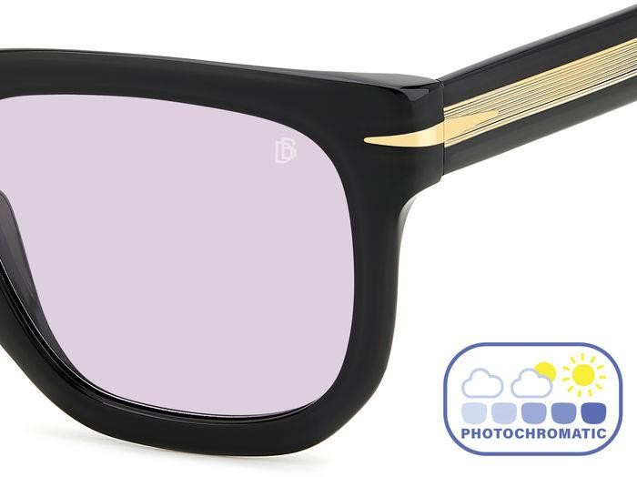 Sonnenbrillen David Beckham Db 7118/S 206610 (807 KE) farbe black form quadratisch gläser violet to grey photochromatic