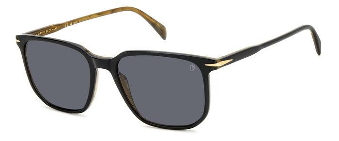 Sonnenbrillen David Beckham Db 1141/S 206611 (05K M9) farbe black striped brown form quadratisch gläser grey polarized