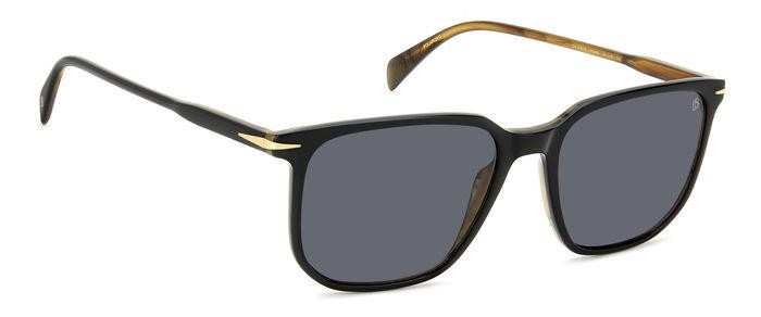 Sonnenbrillen David Beckham Db 1141/S 206611 (05K M9) farbe black striped brown form quadratisch gläser grey polarized