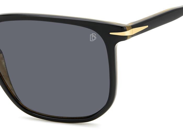 Sonnenbrillen David Beckham Db 1141/S 206611 (05K M9) farbe black striped brown form quadratisch gläser grey polarized