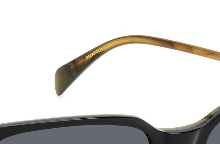 Sonnenbrillen David Beckham Db 1141/S 206611 (05K M9) farbe black striped brown form quadratisch gläser grey polarized