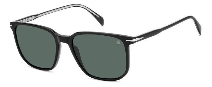 Sunglasses David Beckham Db 1141/S 206611 (807 QT) color black shape square lenses green