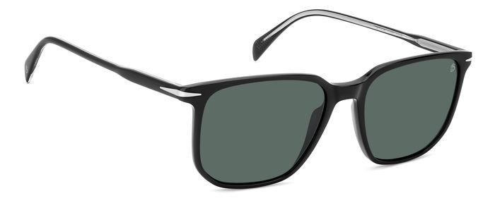 Sunglasses David Beckham Db 1141/S 206611 (807 QT) color black shape square lenses green
