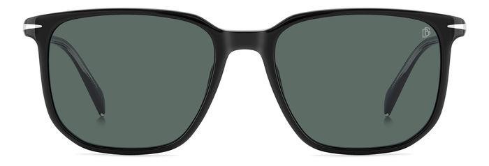 Sunglasses David Beckham Db 1141/S 206611 (807 QT) color black shape square lenses green