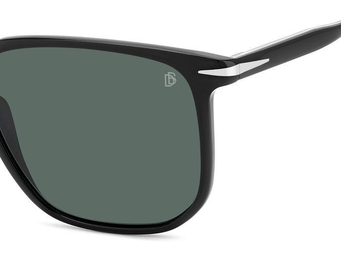 Sunglasses David Beckham Db 1141/S 206611 (807 QT) color black shape square lenses green