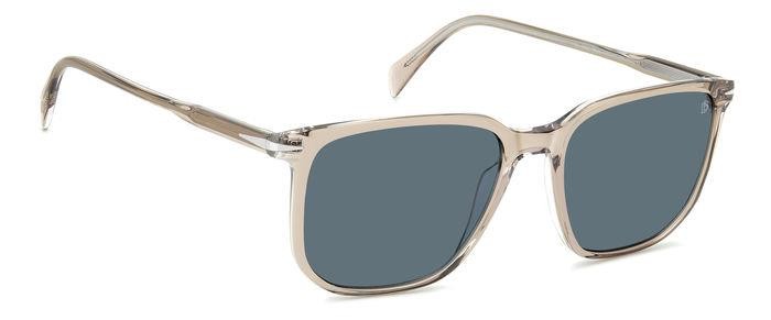 Sunglasses David Beckham Db 1141/S 206611 (SD9 KU) color beige crystal shape square lenses blue