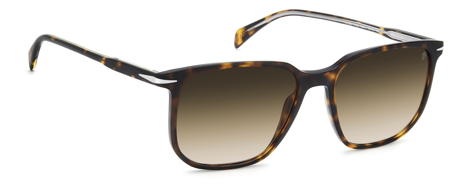 Sonnenbrillen David Beckham Db 1141/S 206611 086 N4 farbe havana form rechteckig gläser brown shaded brick