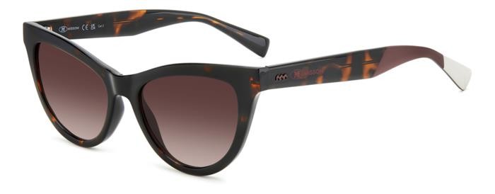 Sonnenbrillen M Missoni Mmi 0170/S 206612 (086 HA) farbe havana form cat-eye gläser brown shaded