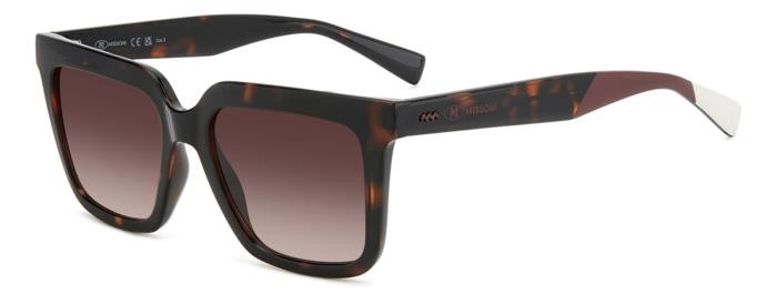 Sonnenbrillen M Missoni Mmi 0171/S 206613 (086 HA) farbe havana form quadratisch gläser brown shaded