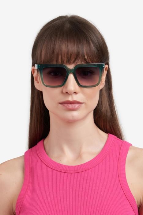 Sonnenbrillen M Missoni Mmi 0171/S 206613 (1ED JP) farbe green form quadratisch gläser green pink