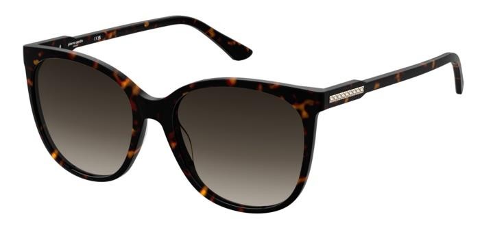 Sunglasses Pierre Cardin P.c. 8526/S 206621 (086 HA) color havana shape square lenses brown shaded
