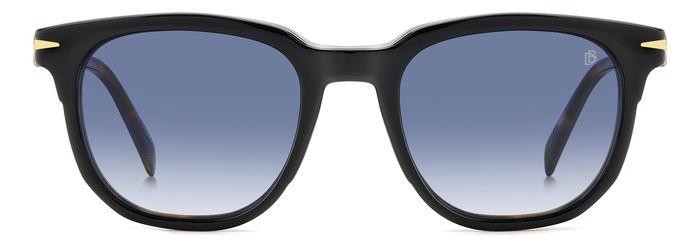 Occhiali da vista David Beckham Db 7120/CS 206623 (WR7 Z7) colore black havana forma quadrato lenti blue shaded polarized