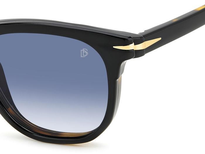 Occhiali da vista David Beckham Db 7120/CS 206623 (WR7 Z7) colore black havana forma quadrato lenti blue shaded polarized