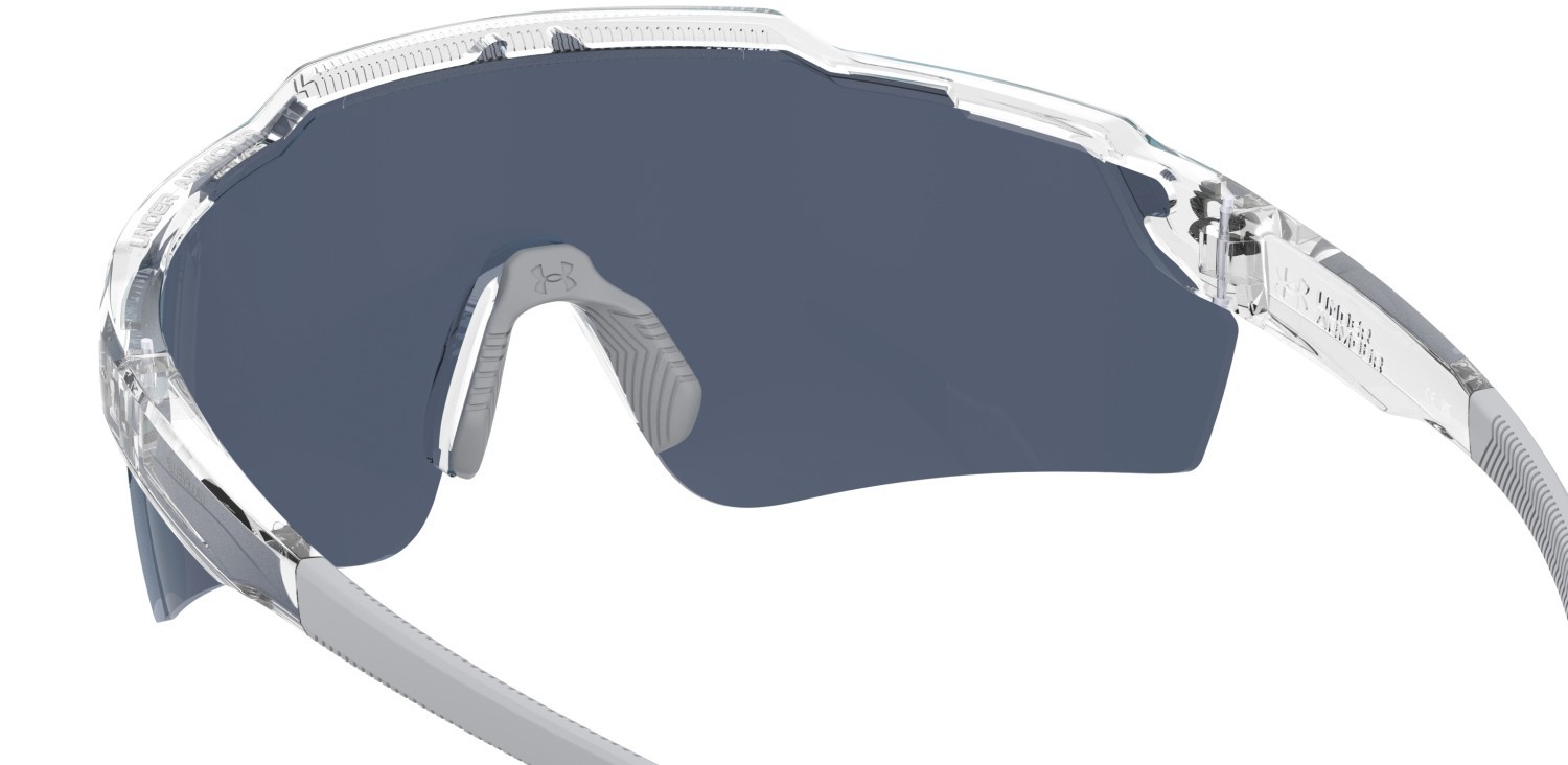 Sonnenbrillen Under Armour Ua Levelup 206626 63M W1 farbe crystal grey form maske gläser blue multilayer oleophobic
