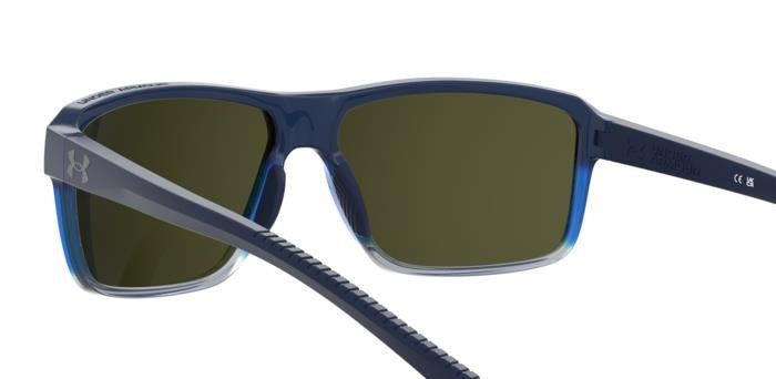Sunglasses Under Armour Ua Kickoff 206630 (0MX Z0) color blue shaded grey shape rectangle lenses blue multilayer