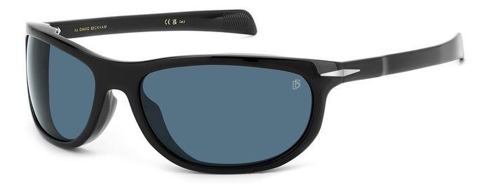 Sonnenbrillen David Beckham Db 7117/S 206635 (807 KU) farbe black form rechteckig gläser blue