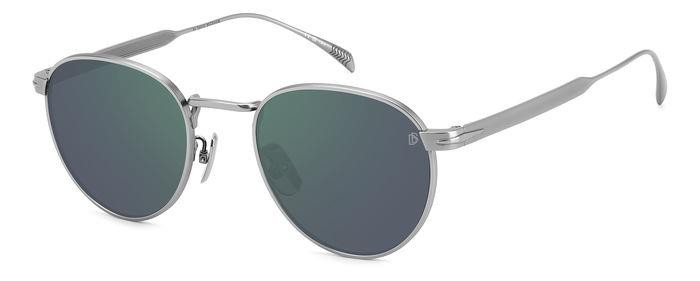 Sunglasses David Beckham Db 1142/S 206636 (R81 MT) color matte ruthenium shape pantos lenses green mirror