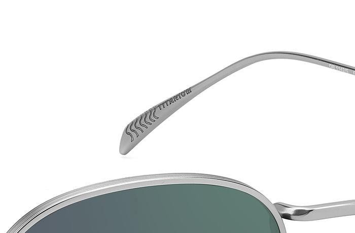 Sunglasses David Beckham Db 1142/S 206636 (R81 MT) color matte ruthenium shape pantos lenses green mirror