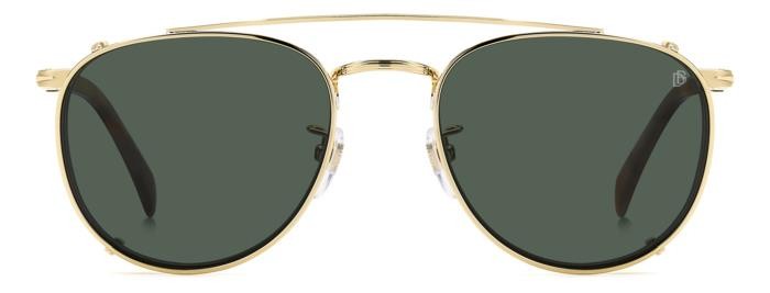 Brillen David Beckham Db 1144/CS 206639 (0NR UC) farbe gold brown havana form aviator gläser green polarized
