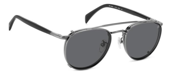 Brillen David Beckham Db 1144/CS 206639 (KJ1 M9) farbe dark ruthenium form aviator gläser grey polarized