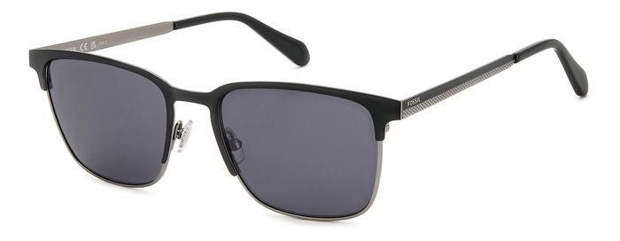 Occhiali da sole Fossil Fos 2142/G 206643 (003 IR) colore matte black forma rettangolare lenti grey