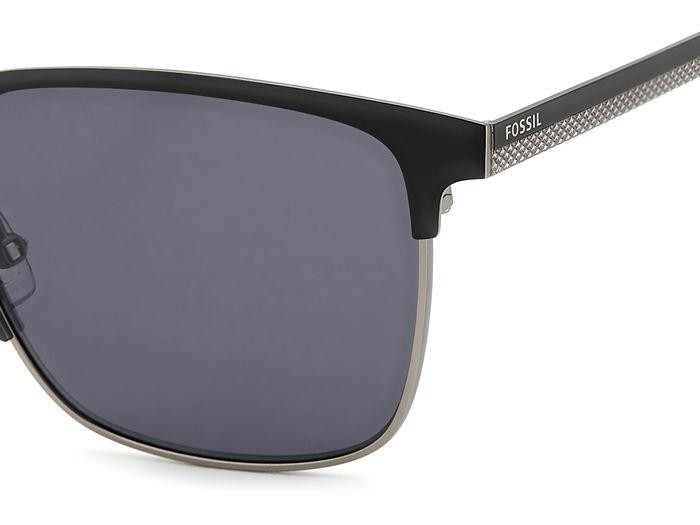 Occhiali da sole Fossil Fos 2142/G 206643 (003 IR) colore matte black forma rettangolare lenti grey
