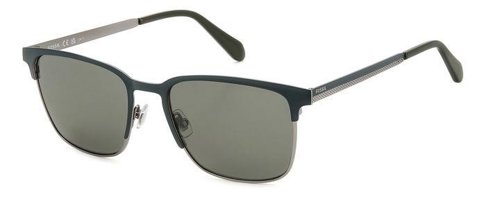 Sonnenbrillen Fossil Fos 2142/G 206643 (7ZW QT) farbe green dark ruthenium form rechteckig gläser green
