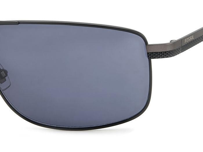 Occhiali da sole Fossil Fos 2141/S 206644 (003 IR) colore matte black forma rettangolare lenti grey