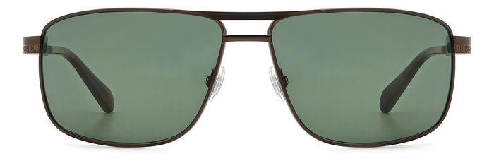 Sonnenbrillen Fossil Fos 2141/S 206644 (09Q UC) farbe brown form rechteckig gläser green polarized