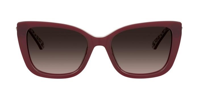 Sonnenbrillen Moschino Love Mol073/S 206661 (WGX HA) farbe pattern red form schmetterling gläser brown shaded
