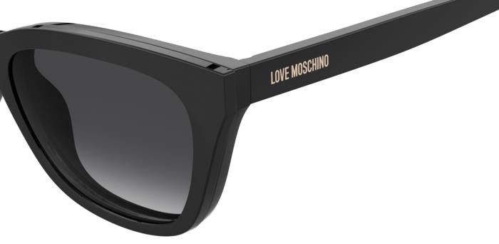 Occhiali da vista Moschino Love Mol071/CS 206685 (807 9O) colore black forma cat eye lenti dark grey shaded